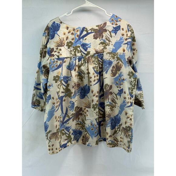 Vintage CW Classics, women’s 2X floral Boho quarter sleeve blouse. - Picture 5 of 6